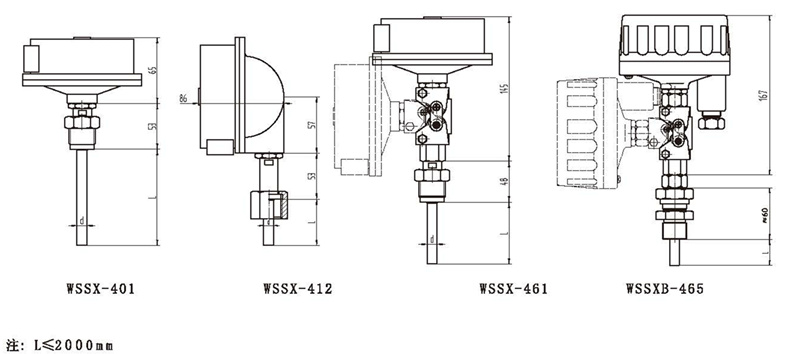 WSSX工業雙金屬溫度計（電接點型螺紋式）_http://www.marianenglish.com_雙金屬溫度計_第3張