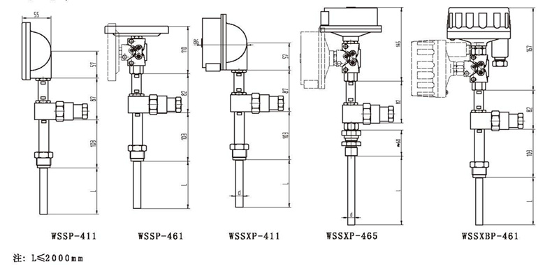 WSSX工業(yè)雙金屬溫度計（一體化型螺紋式）_http://www.marianenglish.com_雙金屬溫度計_第3張